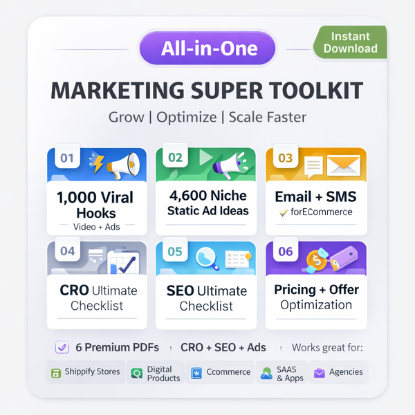 All-in-One Marketing Super Toolkit – Grow, Optimize & Scale Faster